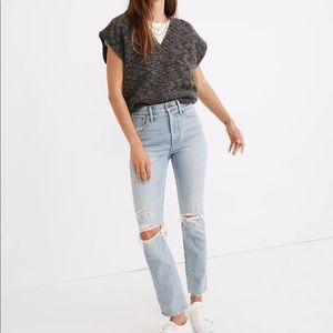 Madewell The Tall Perfect Vintage Jean in Grandbay Wash: Destructed NB071
